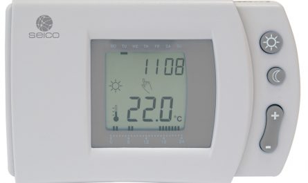 Modelo te termostato programable color crema